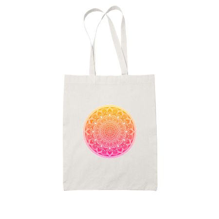 MANDALA LOVE White Tote Bag