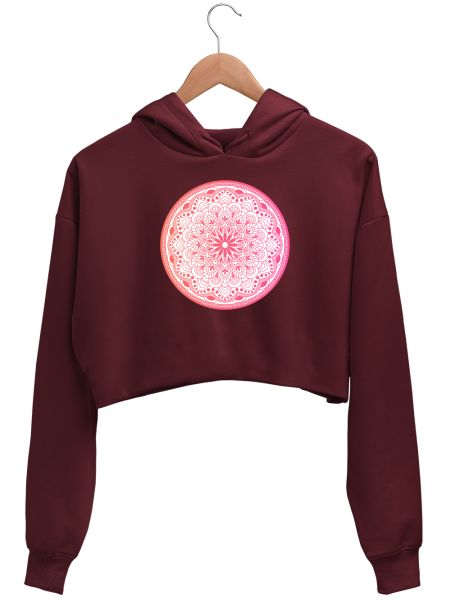 Day Tripper Mandala Crop Hoodie