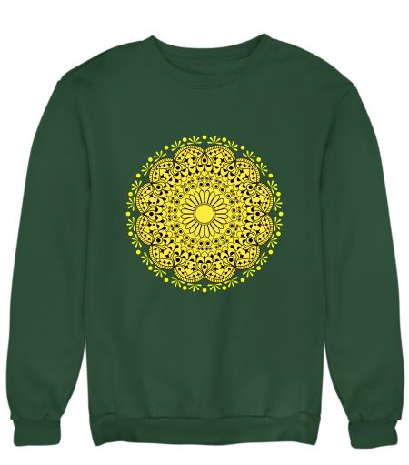 Yellow Mandala Sweatshirt