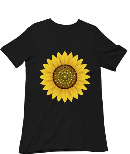 Sunflower Mandala (Golden) Classic T-Shirt