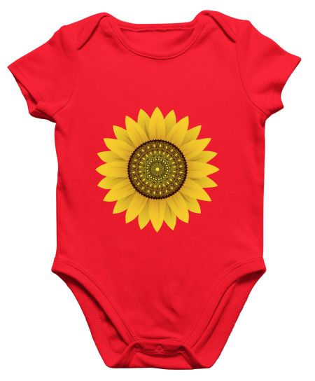 Sunflower Mandala (Golden) Onesie