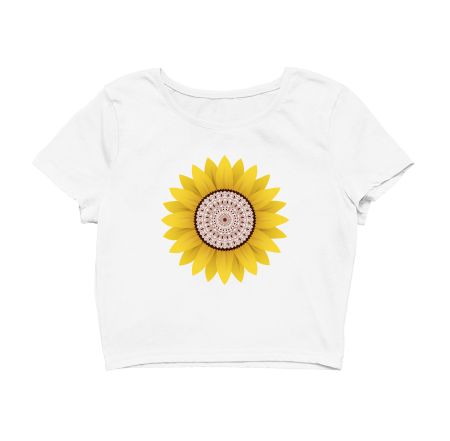 Sunflower Mandala Crop Top