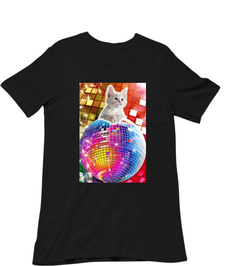 Party Kitty - Disco Night Cat Regular T-Shirt