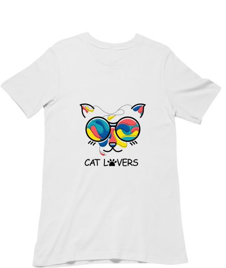 Cat lovers illustration Classic T-Shirt