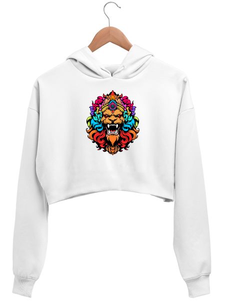 narasimha swamy Crop Hoodie