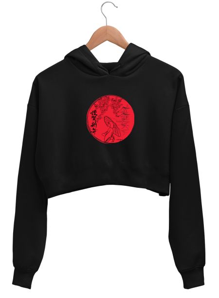 Sakura  Crop Hoodie