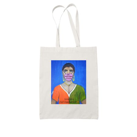 Smash Patriarchy White Tote Bag