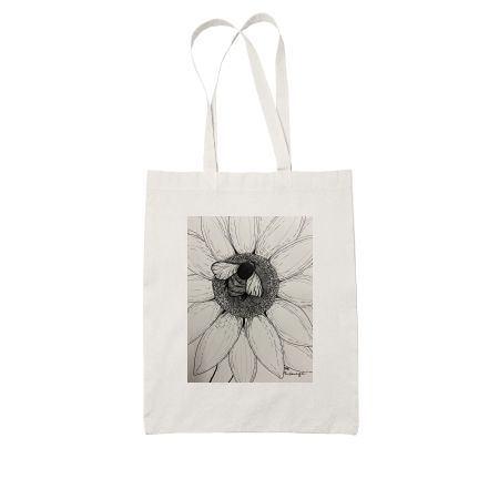 Fuzzy bee  White Tote Bag