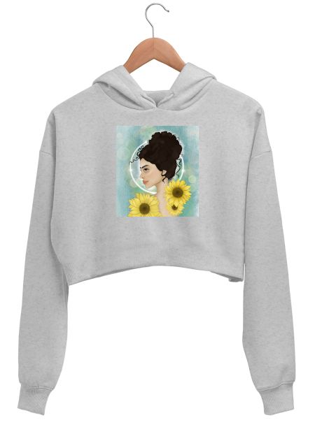 Sunflower bloom Crop Hoodie