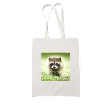 Baby Raccoon artwork White Tote Bag