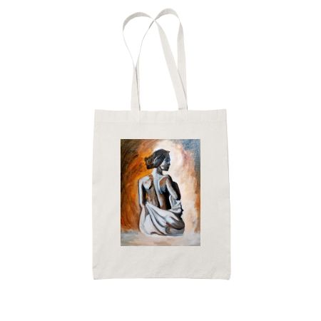 shadow White Tote Bag