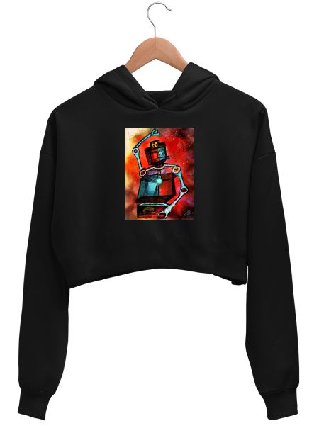 Machine Learning  Crop Hoodie