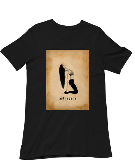 Yoga Drawing Ustrasana Pose Classic T-Shirt