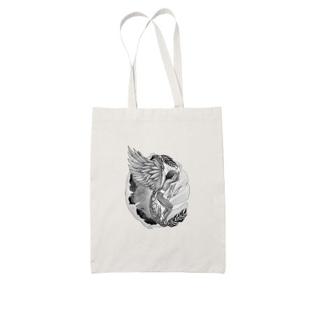 Yoga Drawing Garudasana eagle  Tote Bag