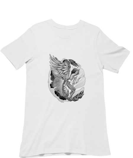 Yoga Drawing Garudasana eagle  Classic T-Shirt