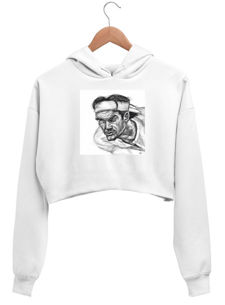 Roger federer  Crop Hoodie