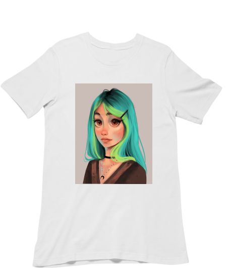 Green hair Classic T-Shirt