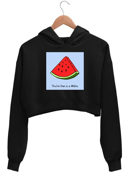 Melon Pun Crop Hoodie