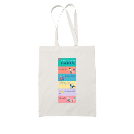 Dance Benefits White Tote Bag