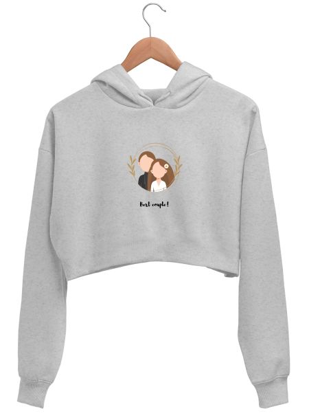 Best Couple! Crop Hoodie
