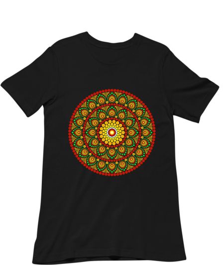 Digital dot mandala Classic T-Shirt