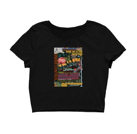 The Strokes Room on Fire Crop Top