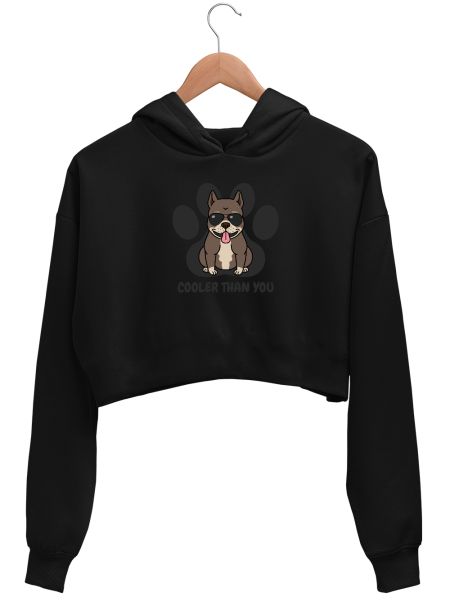 Cooler Than You - Doggo Crop Hoodie