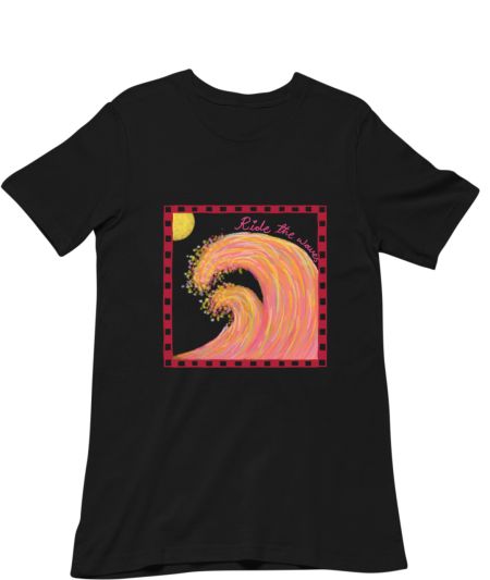 Minimal Ocean Wave Tote Bag Regular T-Shirt