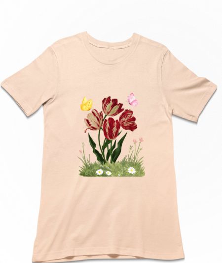 Floral Aesthetic Design Regular T-Shirt