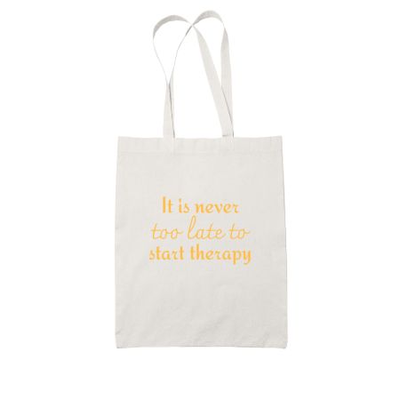 Therapy Mental Health White Tote Bag