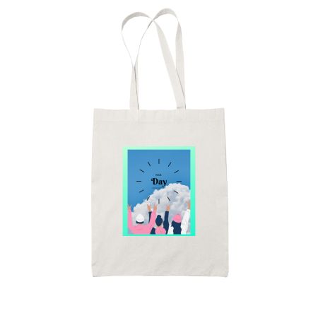 Nice day t shirt for best design  White Tote Bag