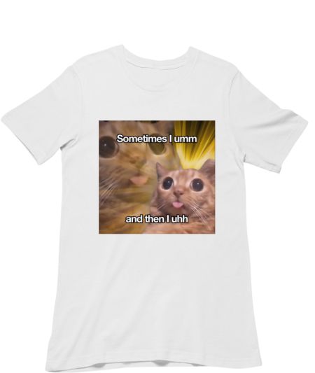 Funny cat adhd autism cute Regular T-Shirt