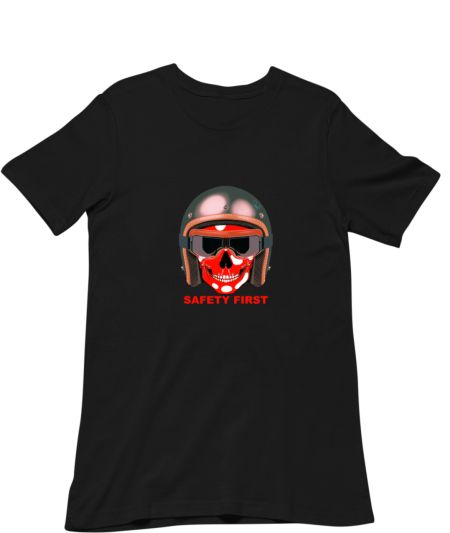 Safety First - Hand-Drawn Art Regular T-Shirt