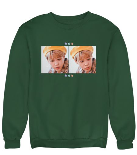 BTS jimin cute yellow aesthetic  Sweatshirt