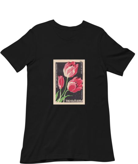 Retro Flower Stamp Shirt Regular T-Shirt