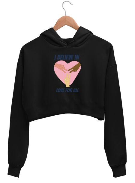 Love For All Crop Hoodie