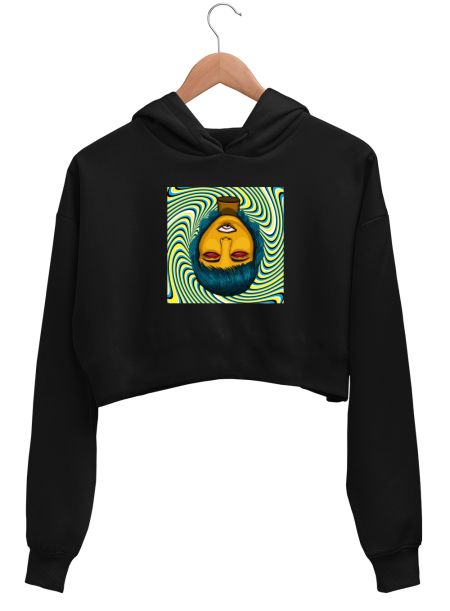 A dream within a dream Crop Hoodie