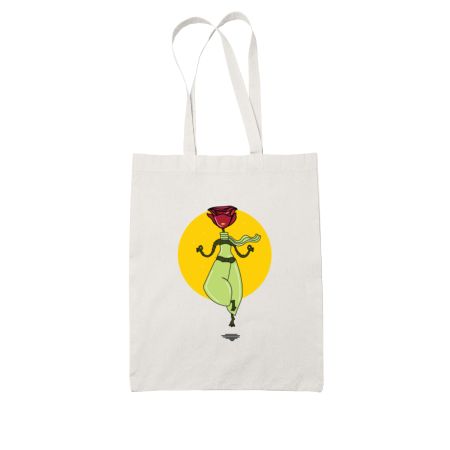 Plantae Rose White Tote Bag