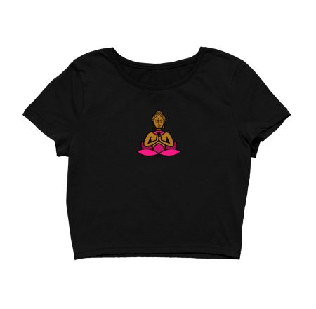 Lotus Buddha Meditation Crop Top