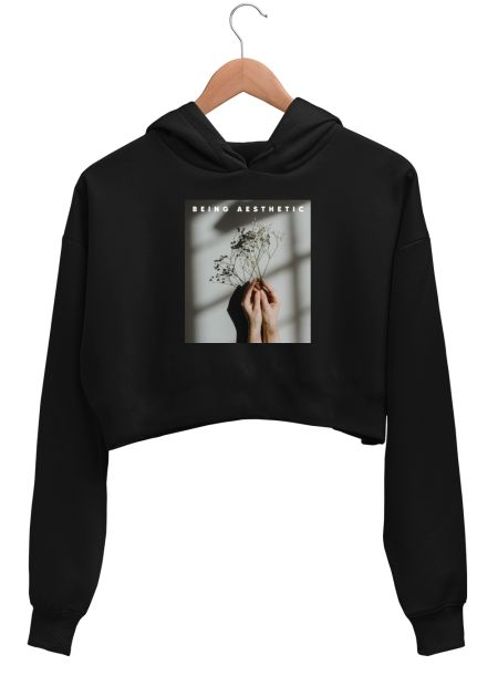 Being Aesthetic Crop Hoodie