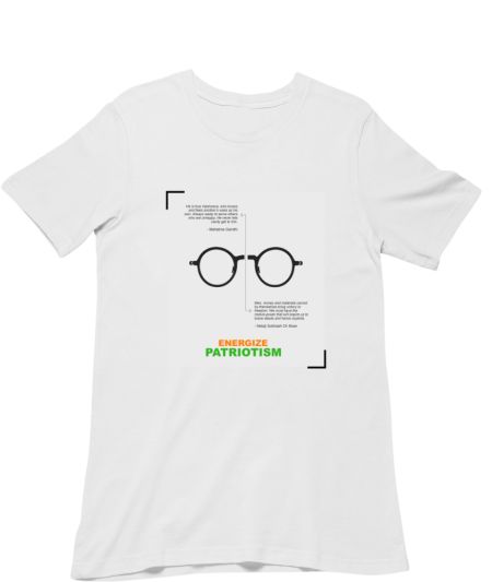 Energize Patriotism - Gandhi & Netaji Classic T-Shirt