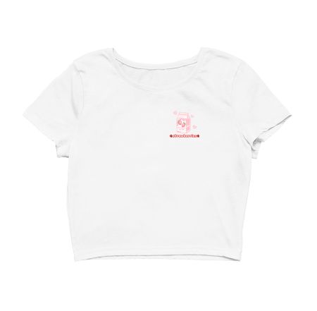 Strawberry tee Crop Top