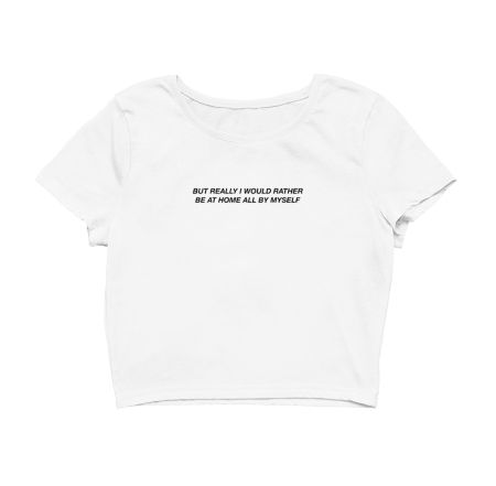 Aesthetic quote t-shirt Crop Top