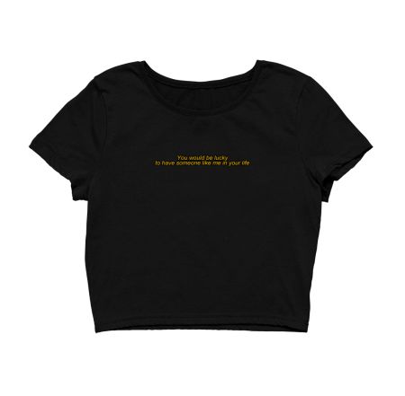 Aesthetic quote T-shirt  Crop Top