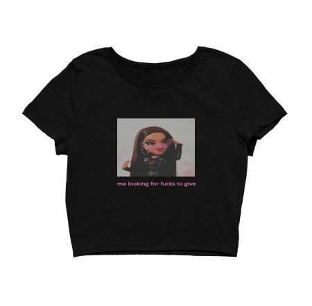 fucks to give barbie tee Crop Top