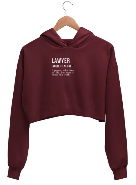 Lawyer Definition Crop Hoodie