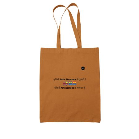 Tu Kisi Basic Structure Si Guzarti Hai Colored Tote Bag