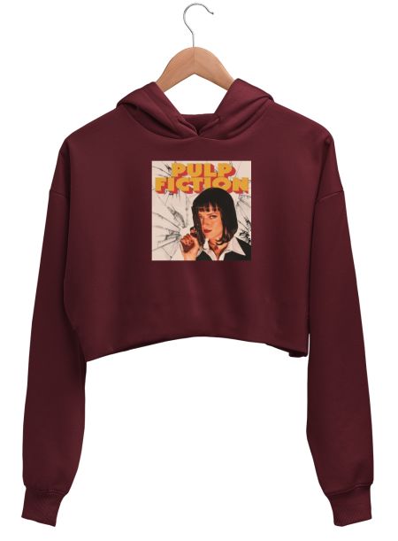 Pulp Fiction Crop Hoodie