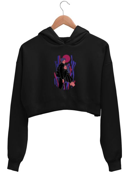 All Hell Crop Hoodie