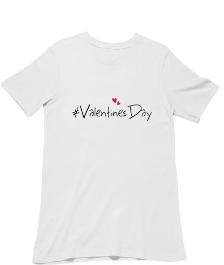 #ValentinesDay White Classic T-Shirt